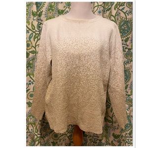 Ombré Gold Sparkle Knit Sweater
